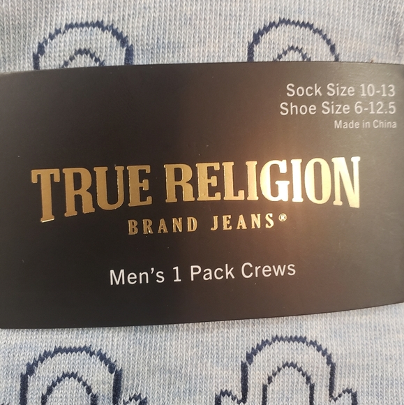 NWT Men's True Religion Crew Socks - Picture 2 of 4